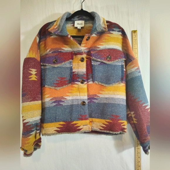Southwestern Warm Woman's Jacket By Shero Medium - Picture 1 of 3